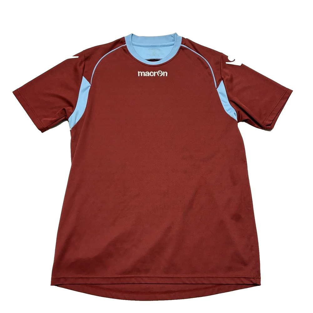 Macron Vesta Soccer Jersey Sz XL Maroon Cardinal Columbia Blue Training Top 2016